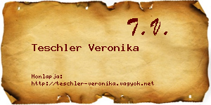 Teschler Veronika névjegykártya