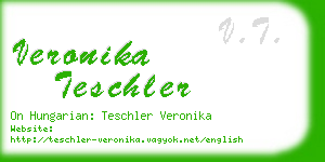 veronika teschler business card